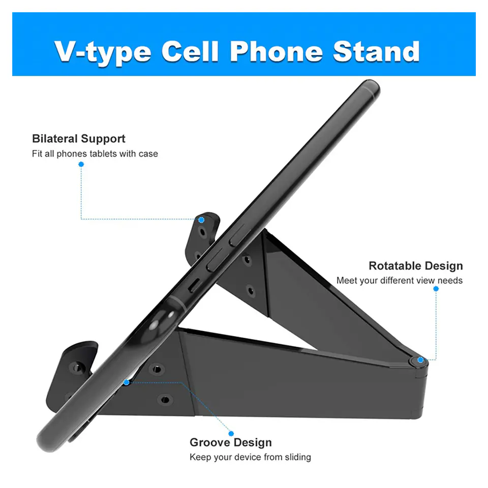 Soporte portátil de escritorio mesa plegable para celular y tablets 10