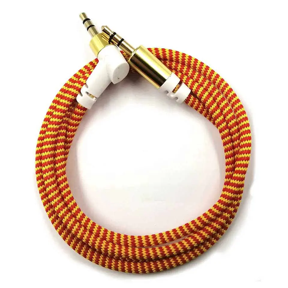 Cable Dblue auxiliar, 3.5mm a 3.5mm, plug a plug, 1m 2