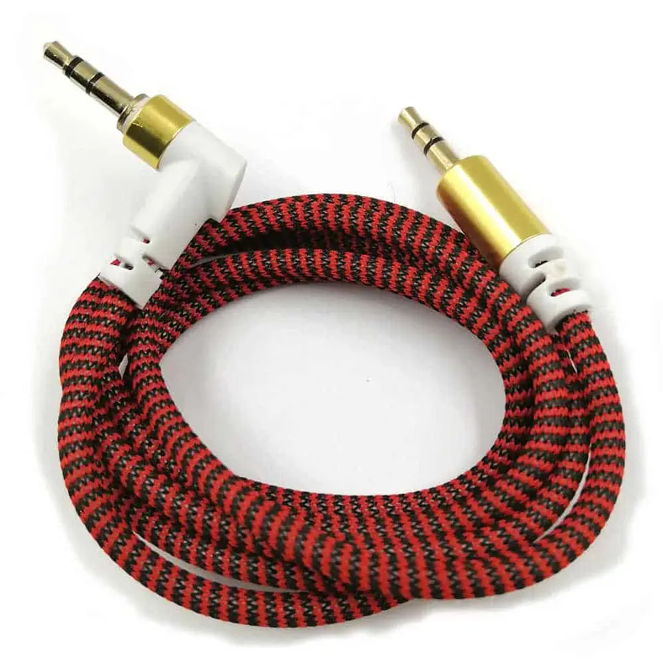 Cable Dblue auxiliar, 3.5mm a 3.5mm, plug a plug, 1m 4