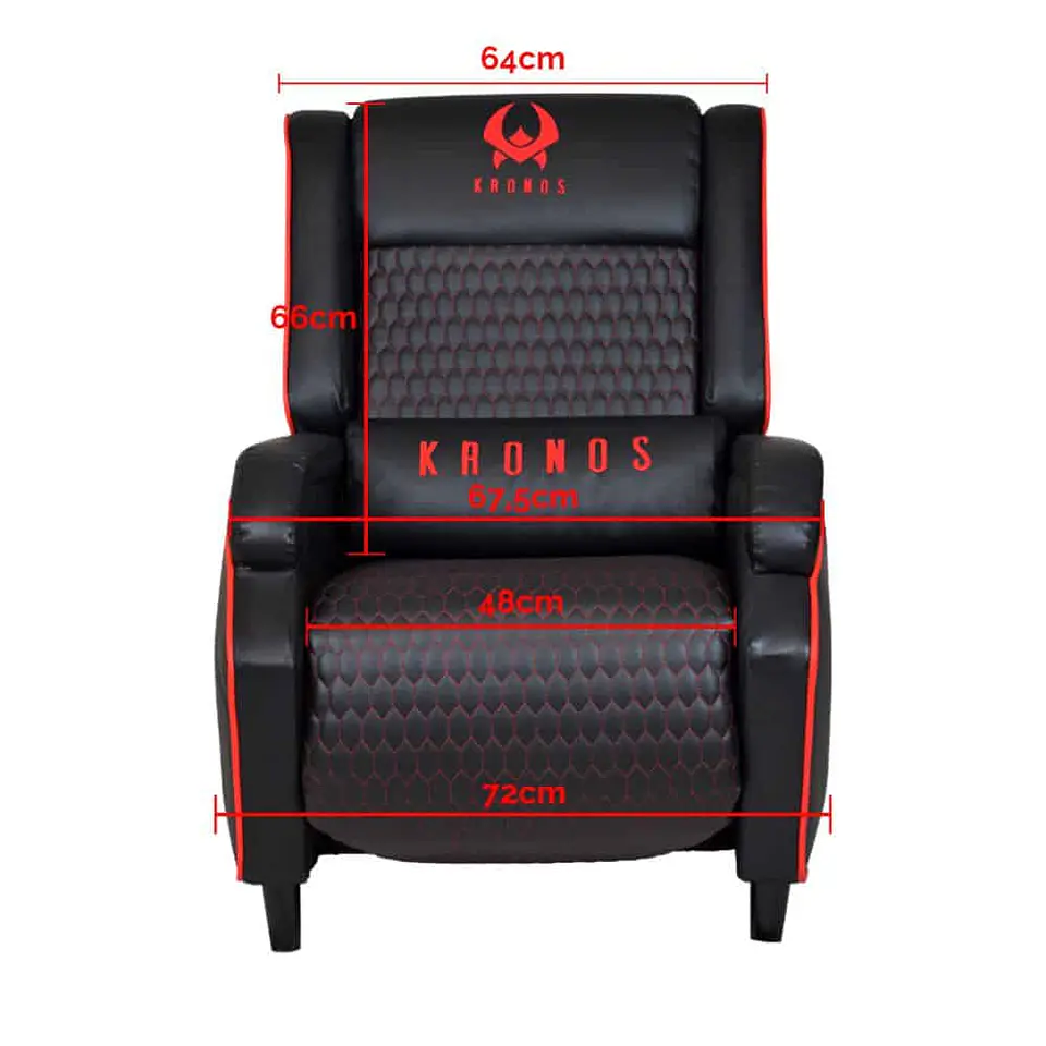 Sillón Gamer Sofá Kronos Tifón, reclinable 6