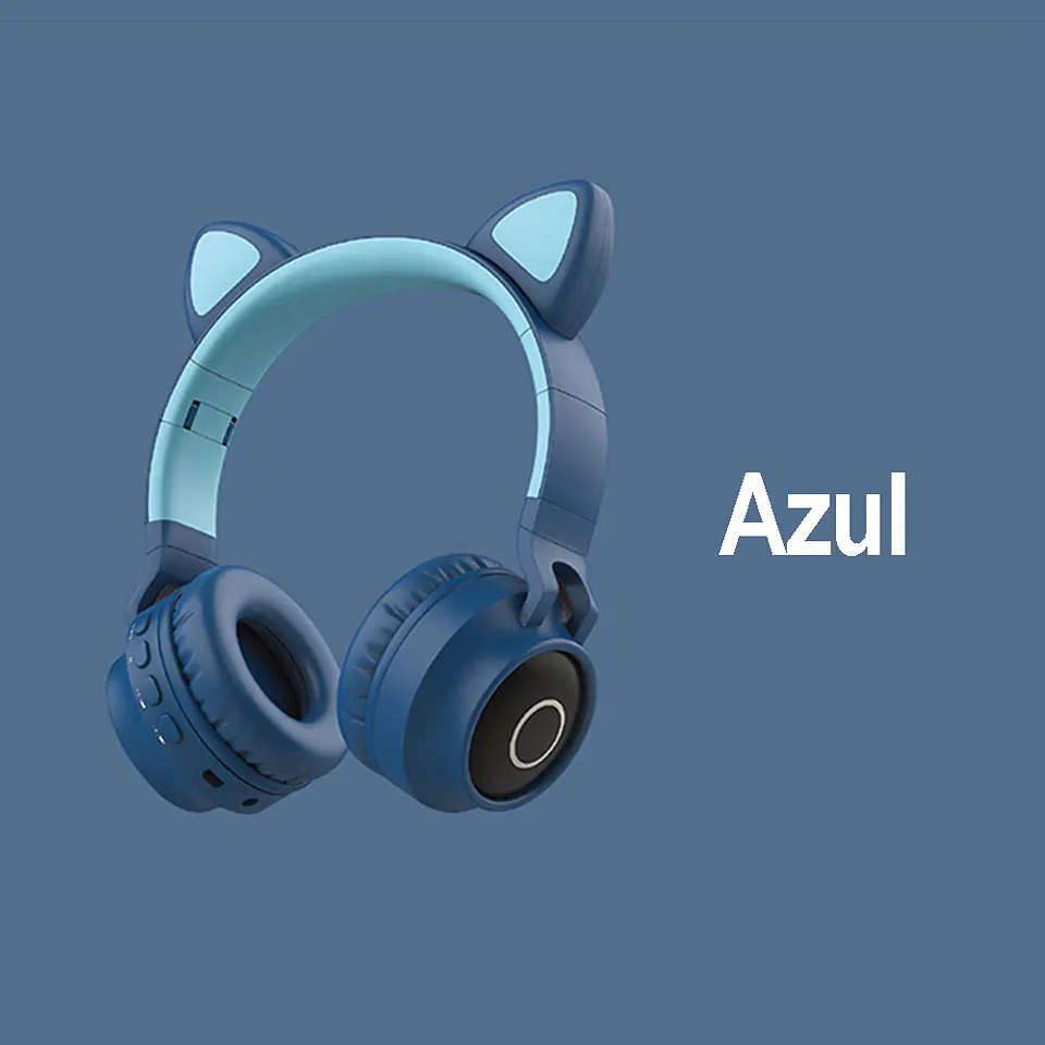 Audífonos inalámbricos Cat Ear - BT028, RGB, micrófono 2