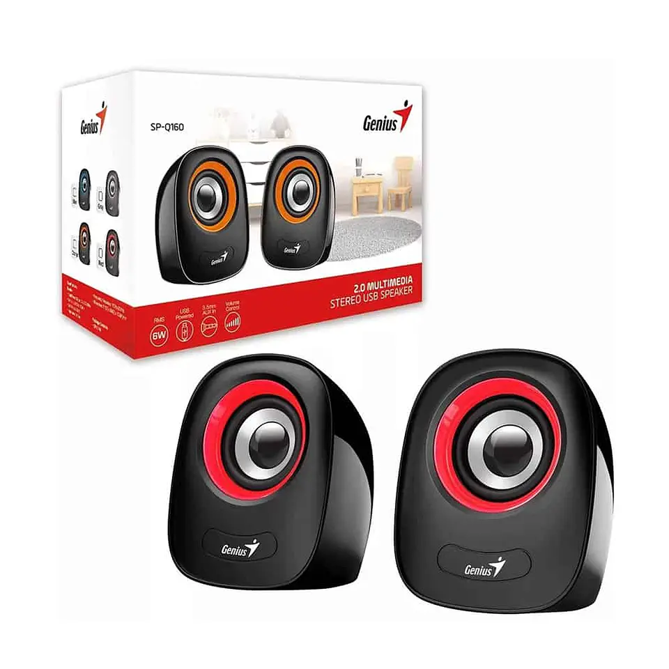 Parlantes Multimedia Genius SP-Q160 (2.0, 6W, 3.5mm + USB) 6