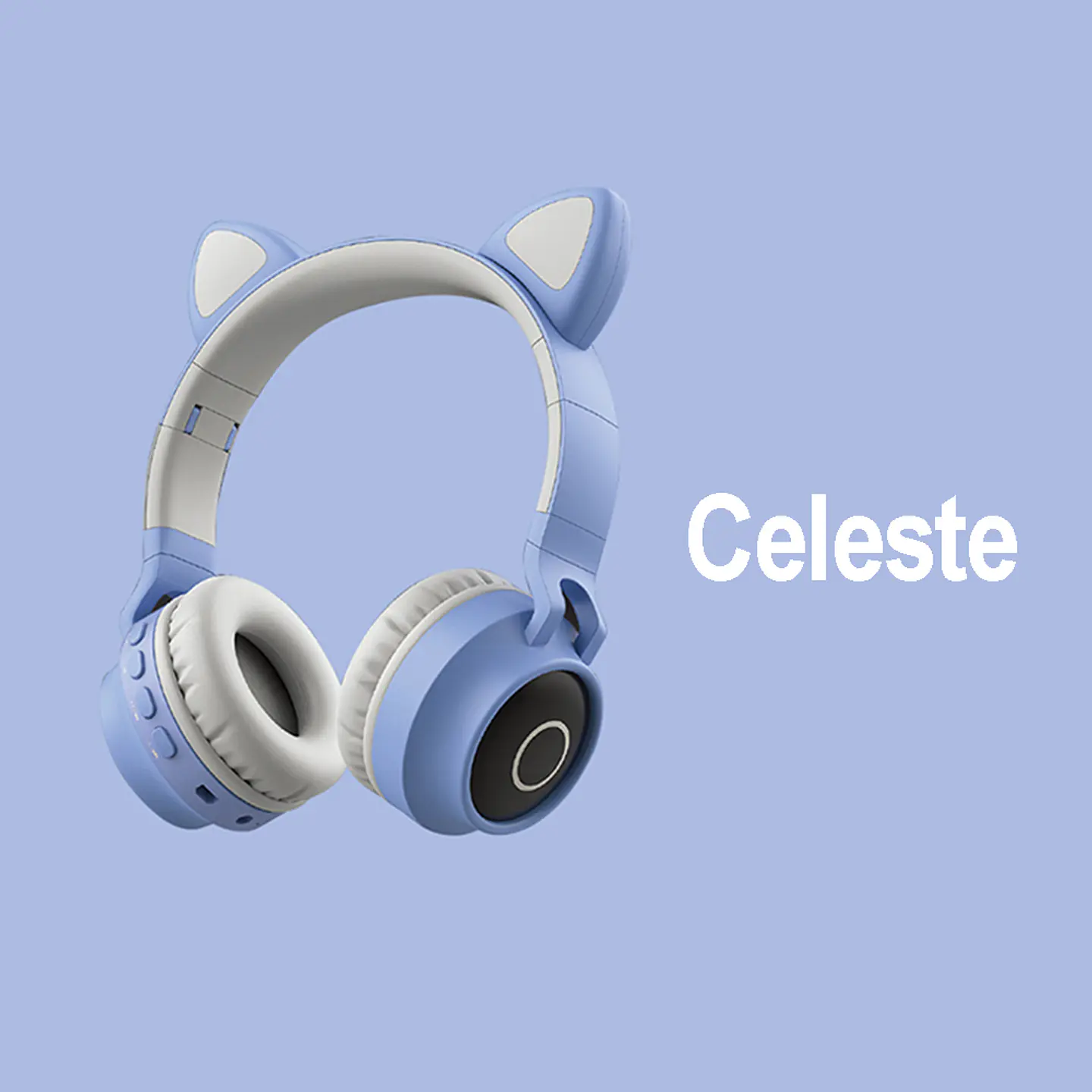 Audífonos inalámbricos Cat Ear - BT028, RGB, micrófono 3