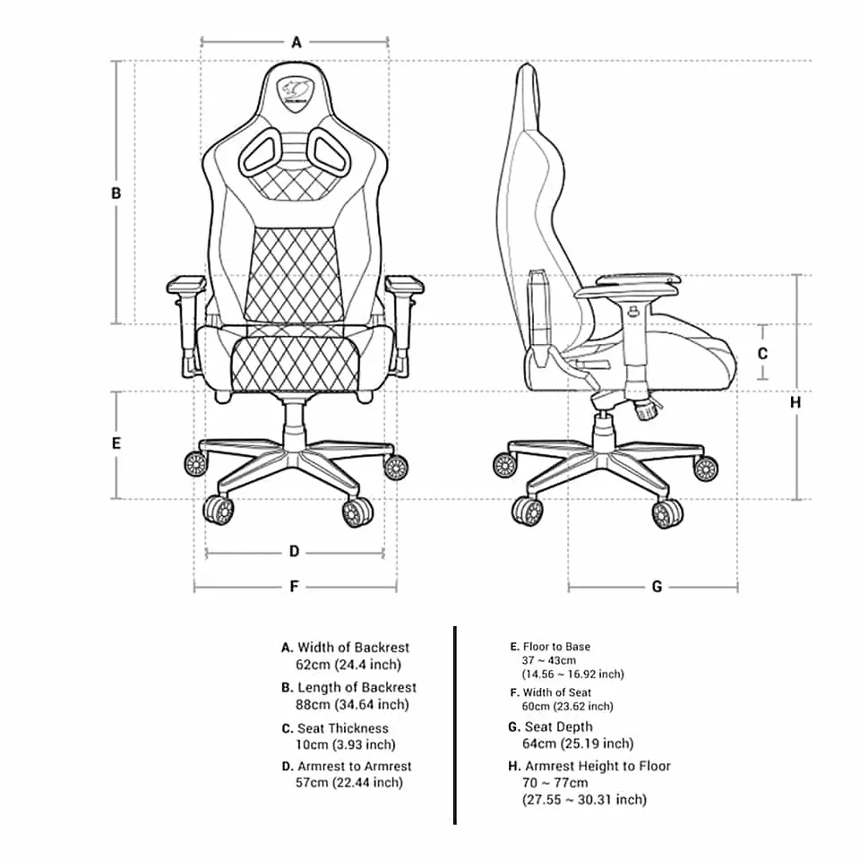 Silla Profesional Gamer Cougar Armor Titan 13