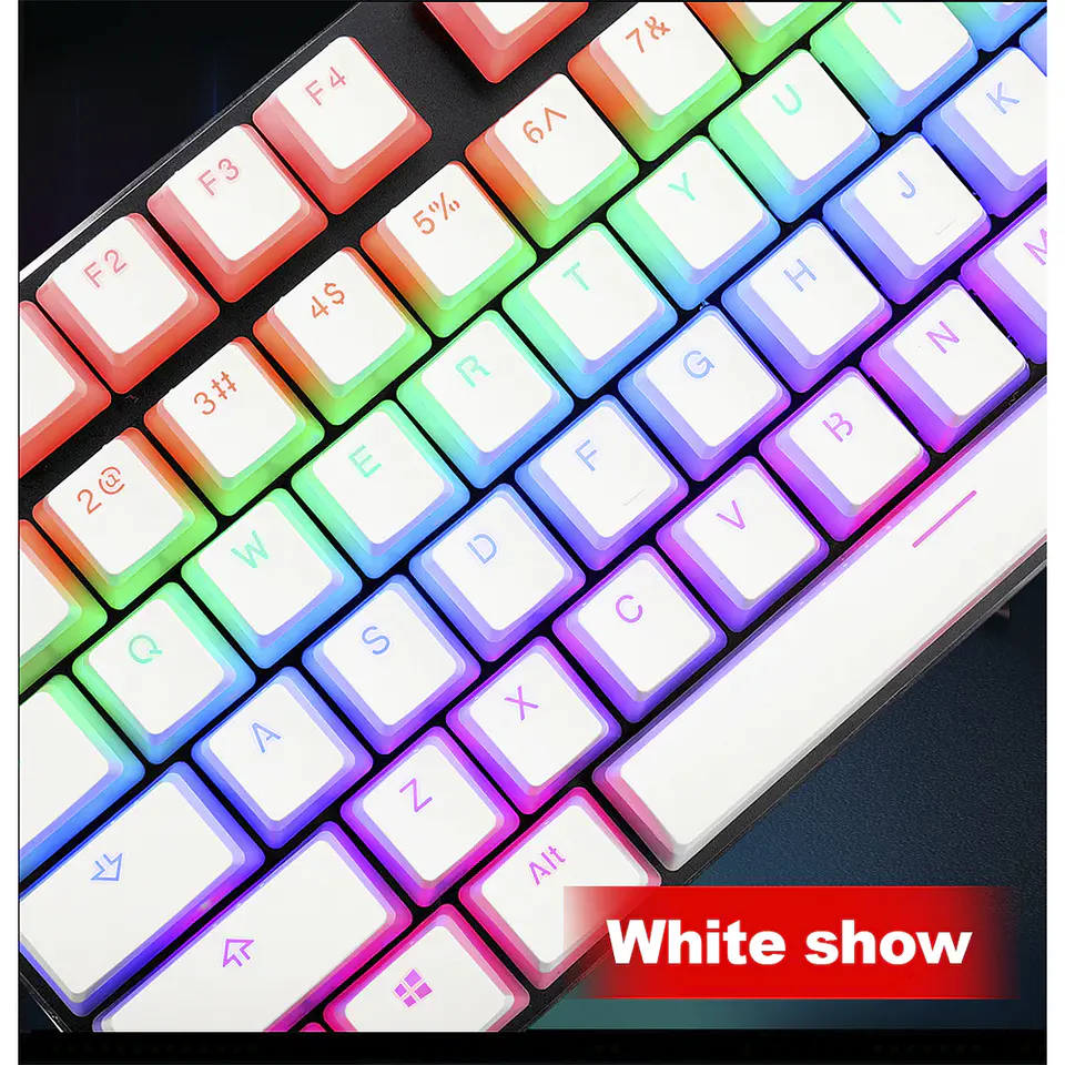 Set Keycaps Redragon Scarab Teclas de Cristal - 130W SP 3