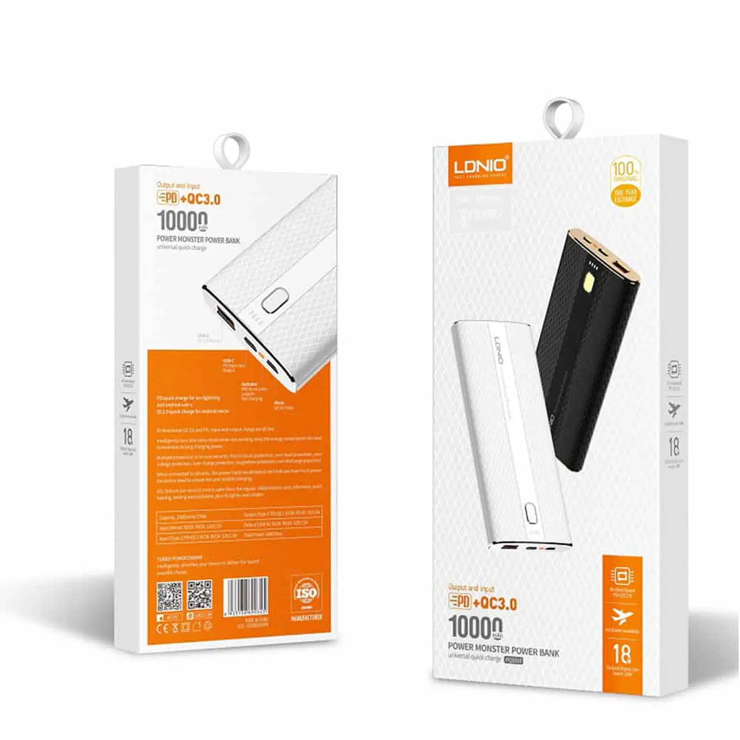 Cargador Portátil LDNIO PQ1010 (10.000mAh + QC3.0 carga rápida) 11