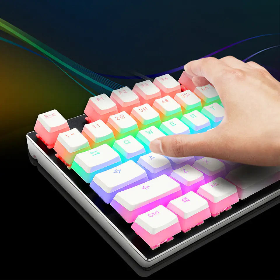 Set Keycaps Redragon Scarab Teclas de Cristal - 130W SP 8