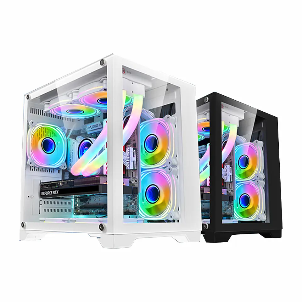 Gabinete Gamer Snow Diamond (ATX, Vidrio Templado, USB 3.0) 1