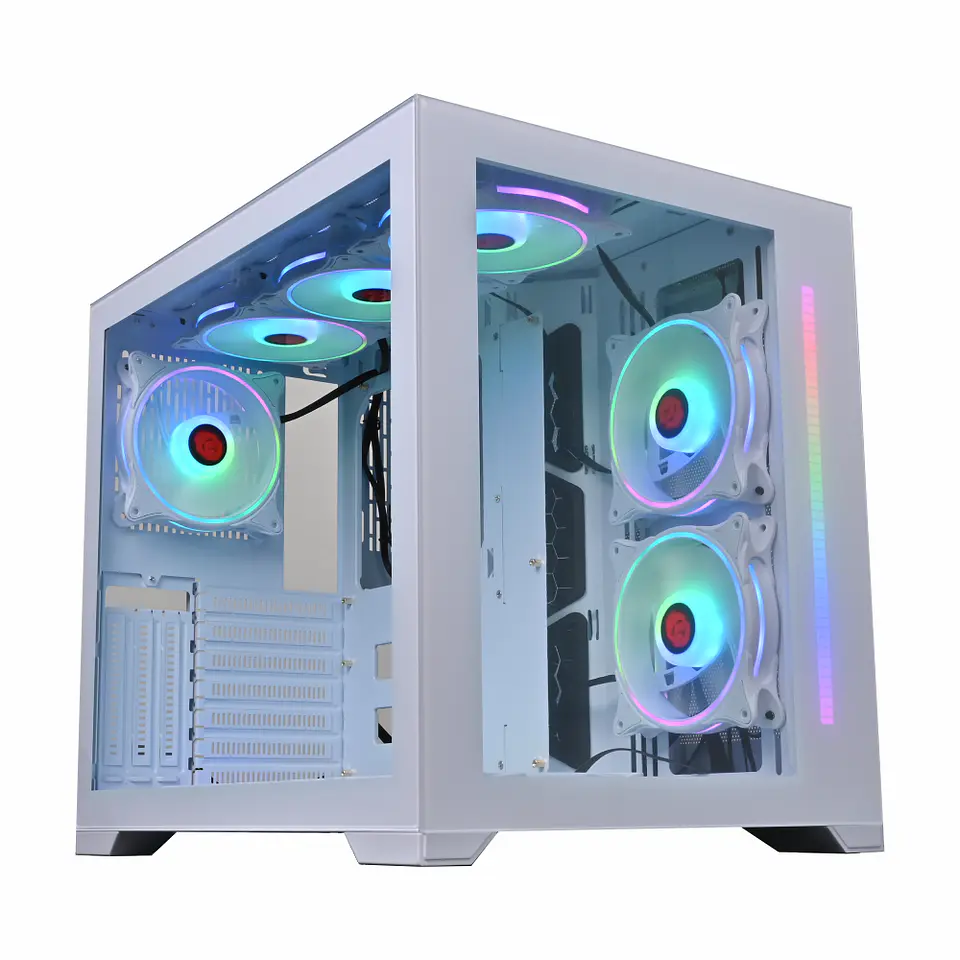 Gabinete Gamer Snow Diamond (ATX, Vidrio Templado, USB 3.0) 2