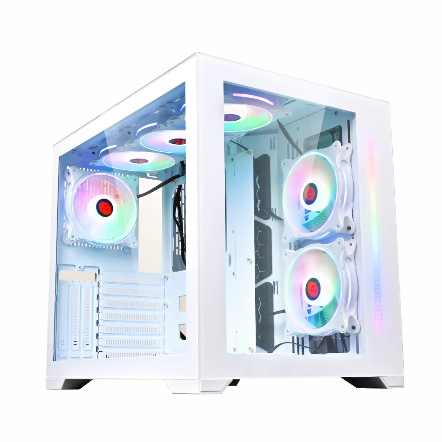 Gabinete Gamer Snow Diamond (ATX, Vidrio Templado, USB 3.0) 3