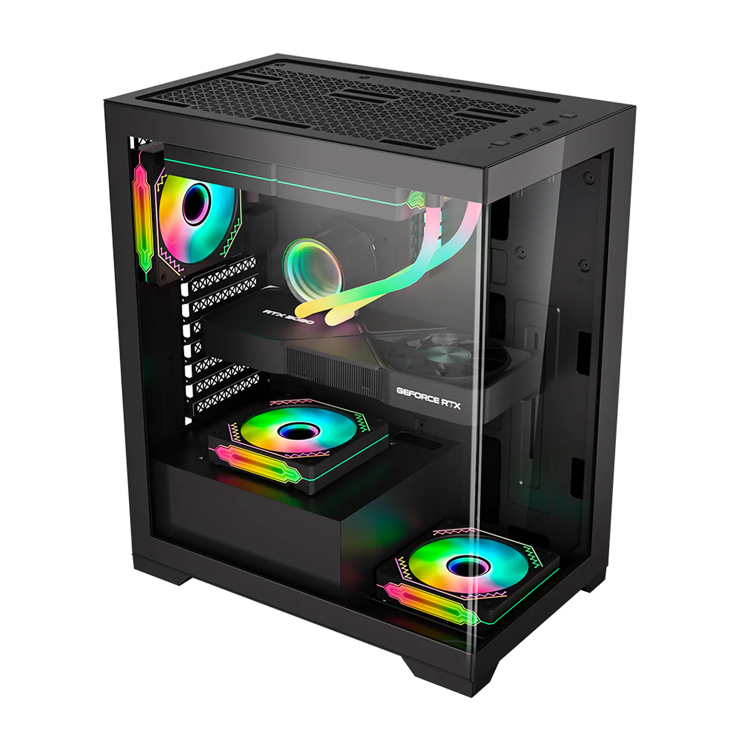 Pc Gamer Fénix Pro: Ryzen 7 5800XT, 32GB Ram, m.2, RX 7600 XT 3