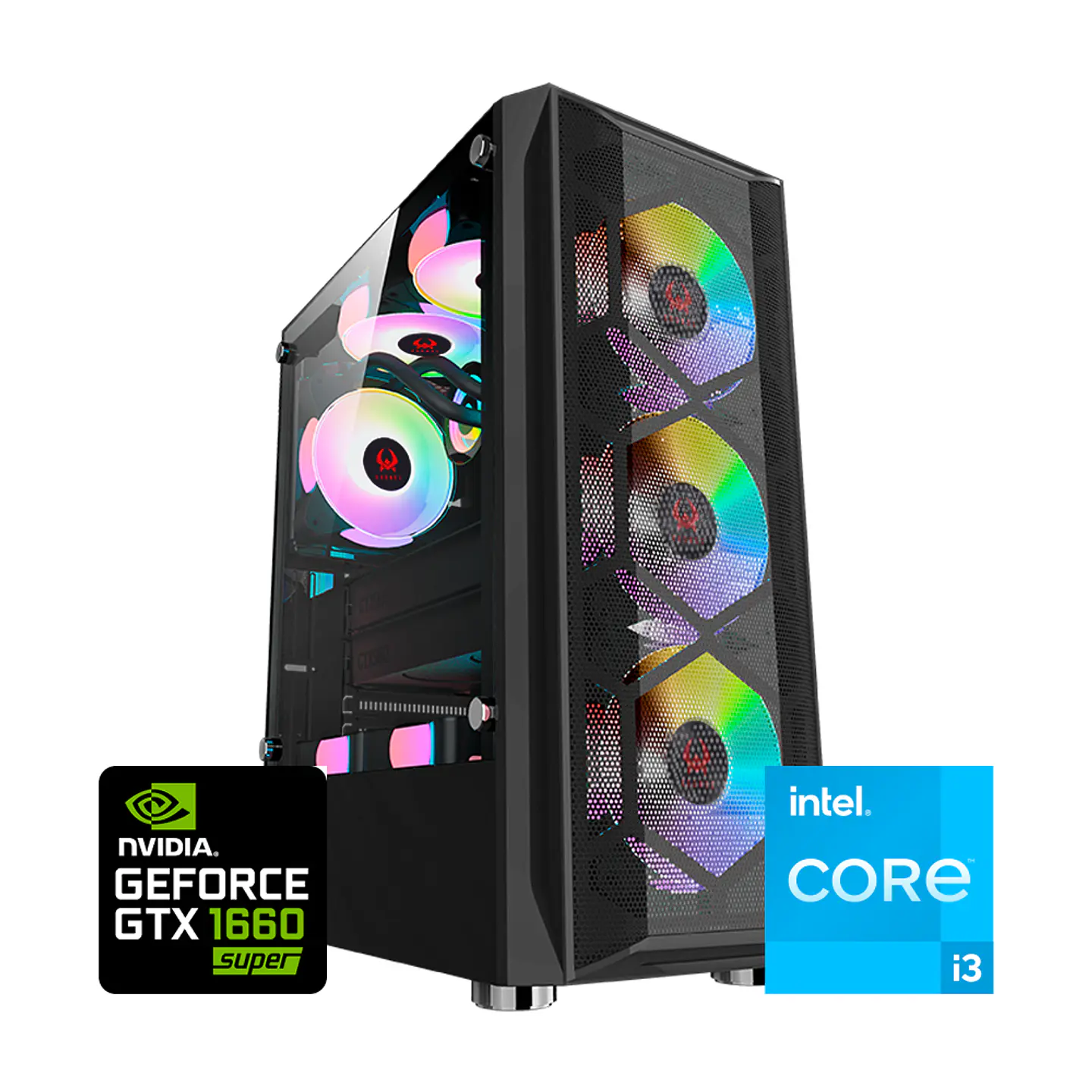 Pc Gamer Kratos i3-1660: Intel i3-12100f, GTX 1660 super, RAM 16gb, SSD M.2 1