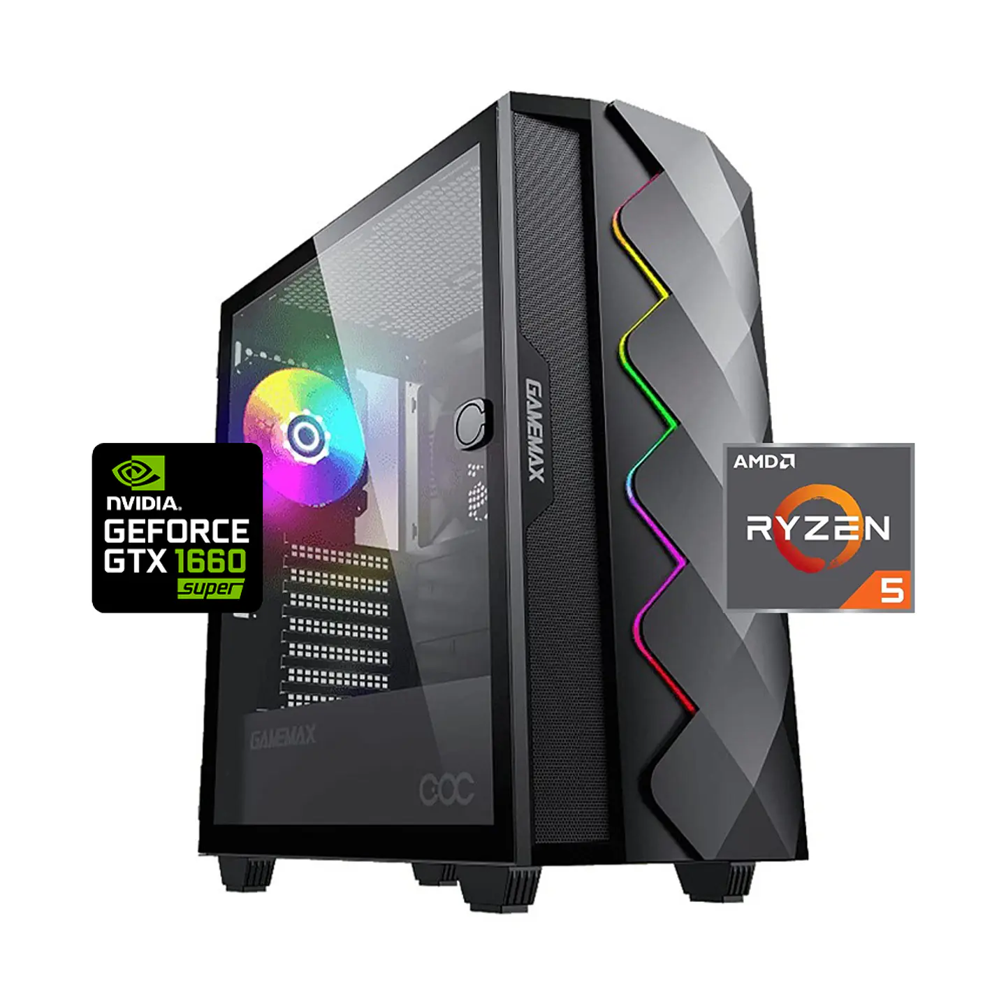 PC Gamer Halo: Ryzen 5600, SSD M.2, RAM 16GB, GTX 1660 super, Wifi 1