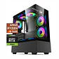 PC Gamer Halo Ultra: Ryzen 5600, SSD M.2, RAM 16GB, RTX 3060 12GB, Wifi - Miniatura 1