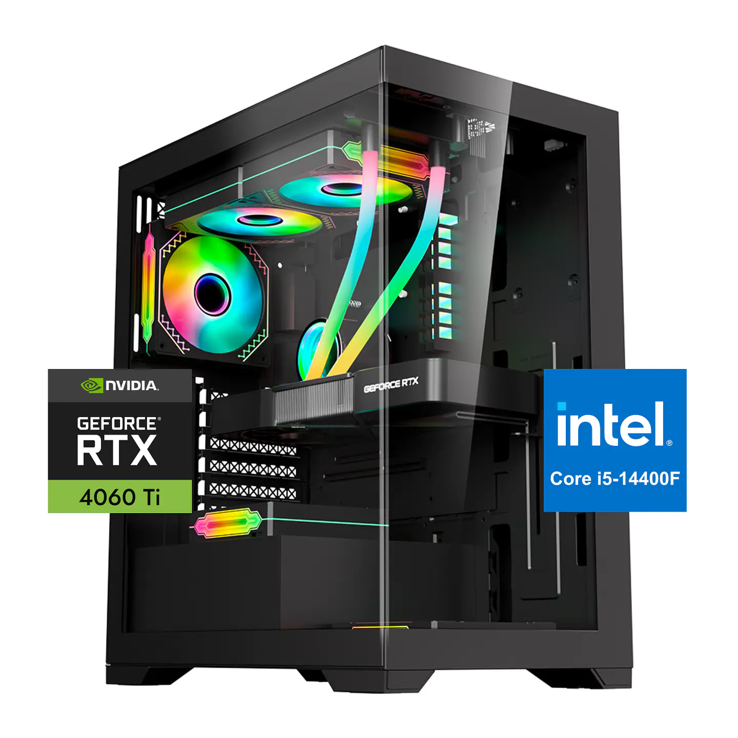 Pc Gamer Sonic Pro: Intel Core i5-14400F, 32gb, M.2, RTX 4060 ti 1