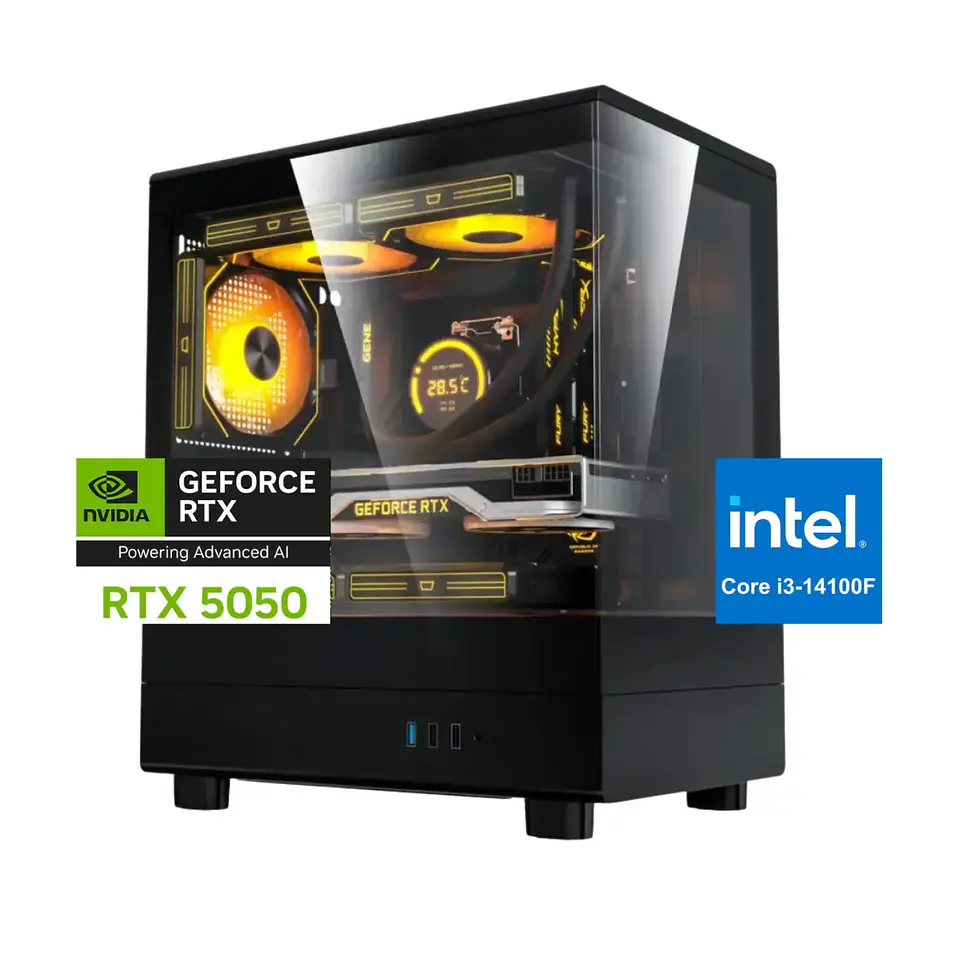 Pc Gamer Sonic Core: Intel Core i3-14100F, 32/16gb, M.2, RTX 5050 1