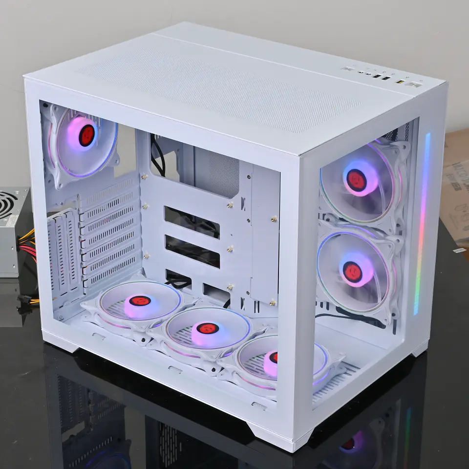 Gabinete Gamer Snow Diamond (ATX, Vidrio Templado, USB 3.0) 11