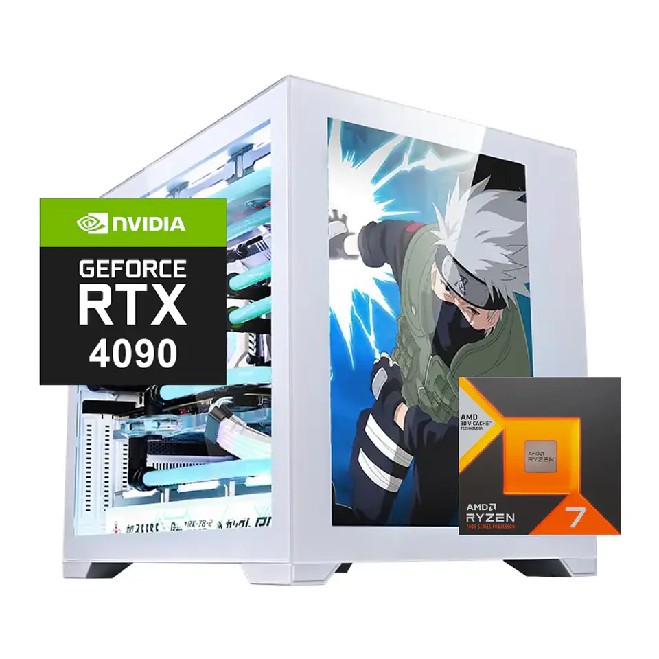 Pc Gamer Atlantis: Intel Core i7 o AMD Ryzen 7, 1TB, RAM 32gb, RTX 4090 24GB, gabinete con LCD 4