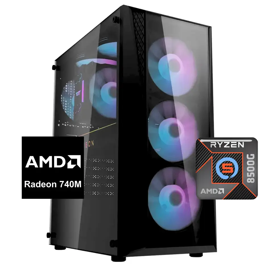 PC Gamer Titan 5: Ryzen 5 8500G, SSD M.2, Radeon 740M, 16GB/32GB RAM DDR5 1