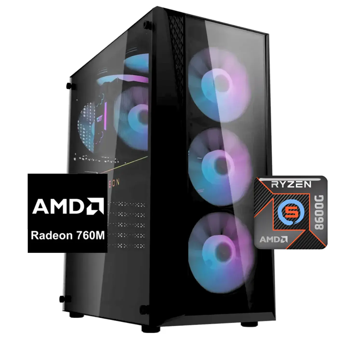 PC Gamer Titan 6: Ryzen 5 8600G, SSD M.2, Radeon 760M, 16GB/32GB RAM DDR5 1