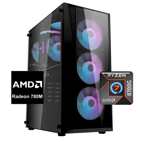 PC Gamer Titan 7: Ryzen 7 8700G, SSD M.2, Radeon 780M, 16/32GB RAM DDR5