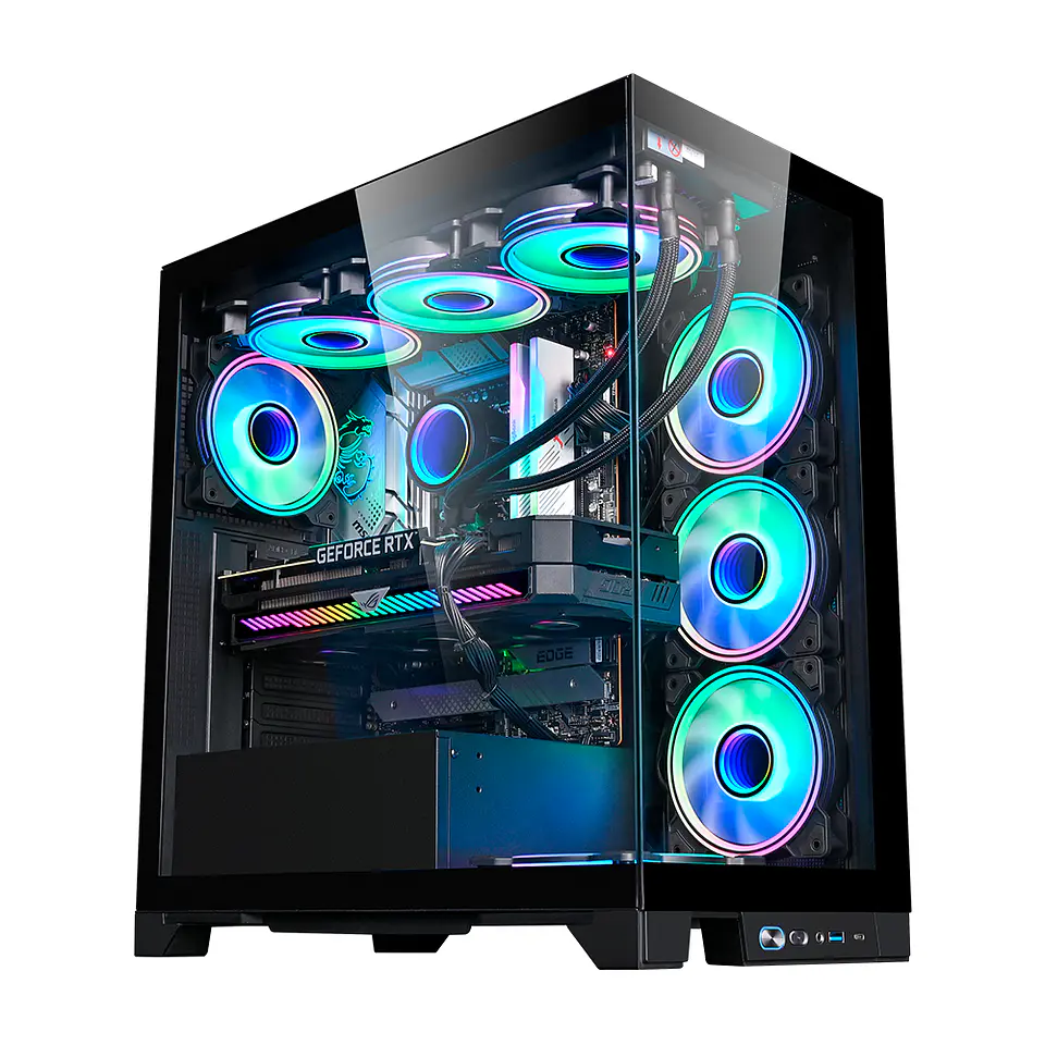 Gabinete Kronos Prisma Pro Black RGB ATX, Vidrio Templado, USB 3.0 1