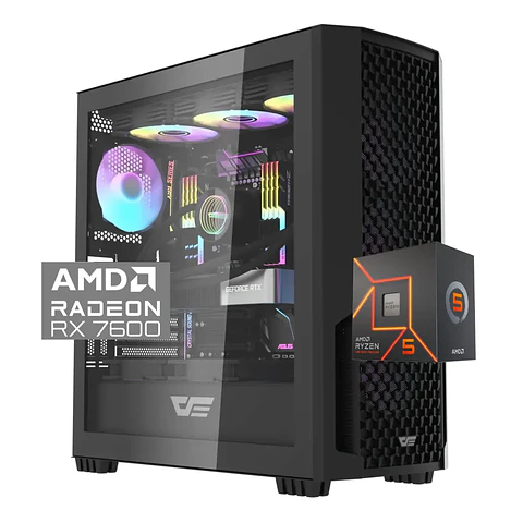 Pc Gamer Viper 8400F-7600: Ryzen 5 8400F, SSD M.2, RAM 16/32GB, RX7600 8GB, Wifi