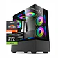 PC Gamer Halo Pro: Ryzen 5600X, SSD M.2, RAM 16GB, RXT 4060, Wifi - Miniatura 1