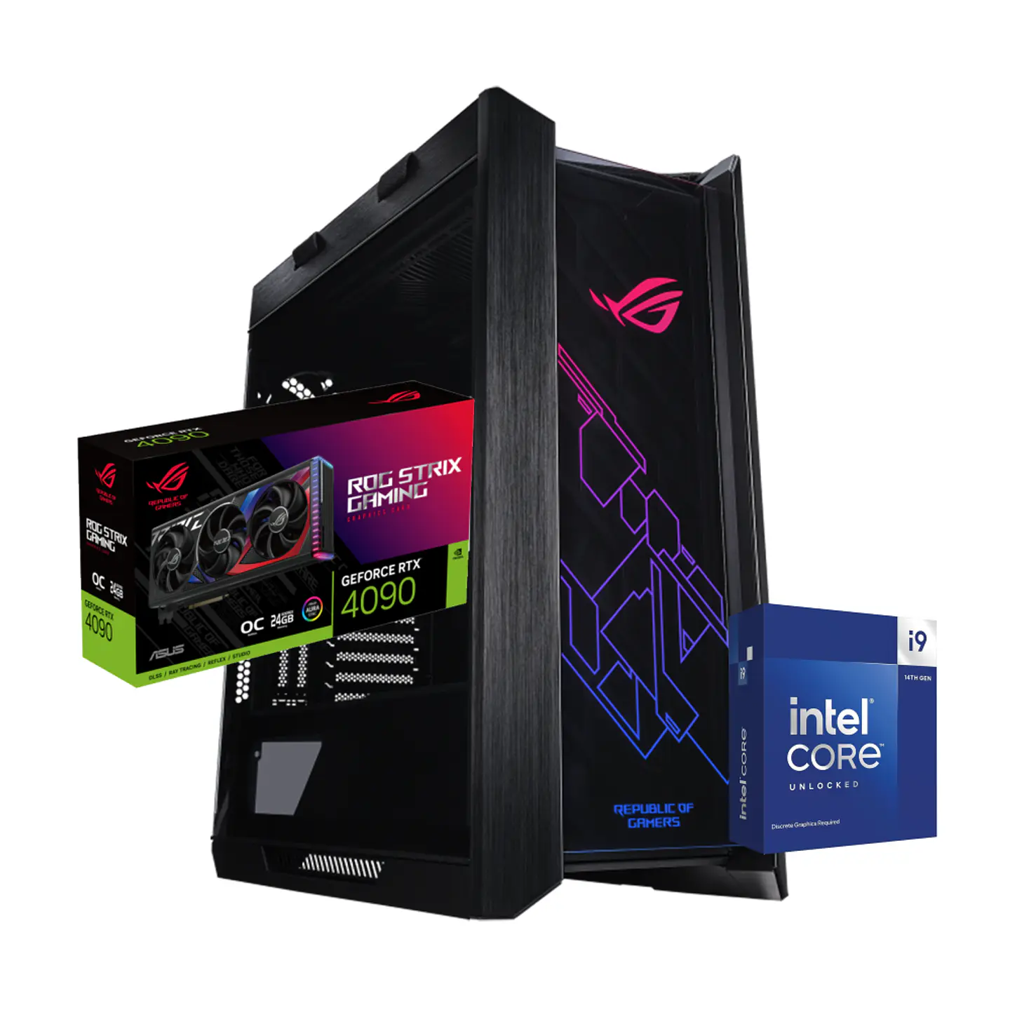 Pc Gamer Asus Strix: Intel Core i9 14900KF, 64GB DDR5 5600mhz, RTX 4090 24GB 1
