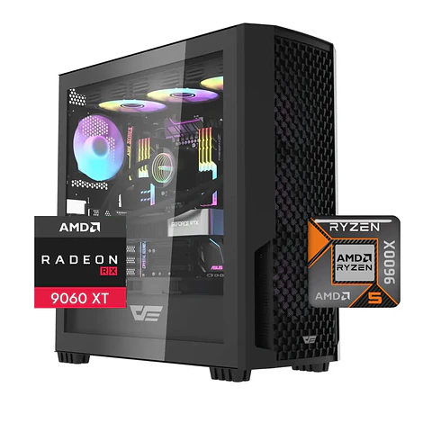 Pc Gamer Magmar Plus: Ryzen 5 9600X, 16G/32GB DDR5, RX 9060 XT 16GB