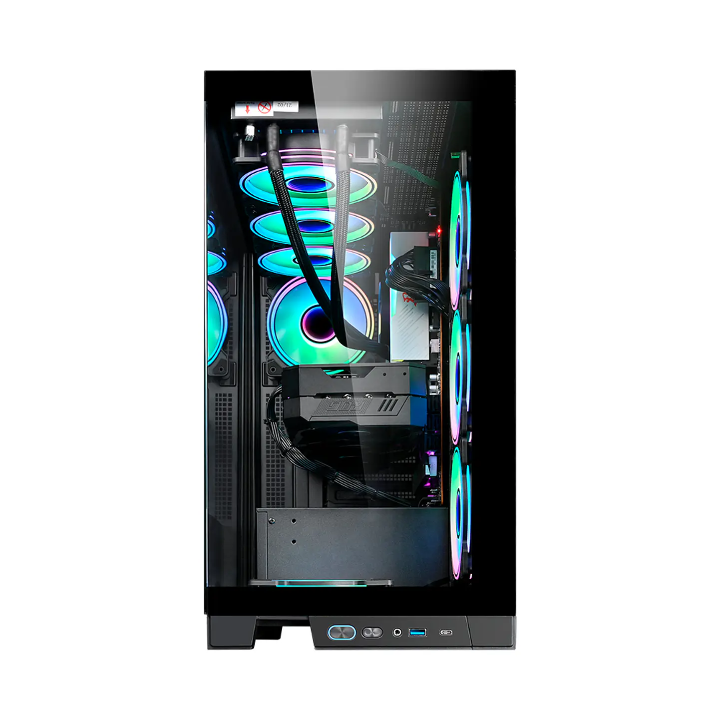 Gabinete Kronos Prisma Pro Black RGB ATX, Vidrio Templado, USB 3.0 2
