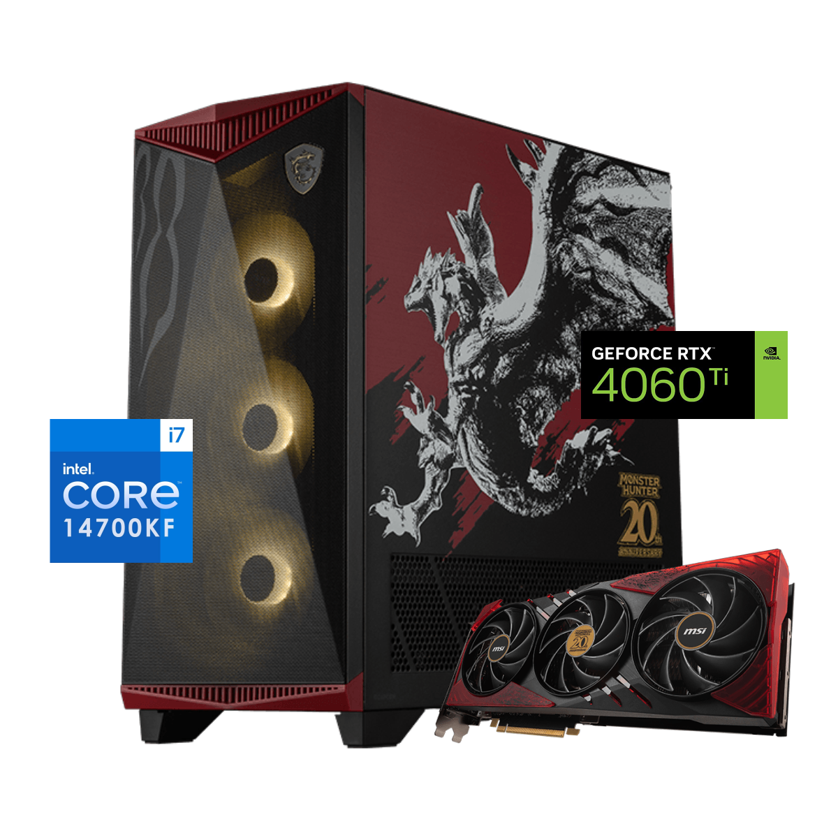 Pc Gamer Monster Hunter I7: Intel Core I7 14700KF, 32GB D
