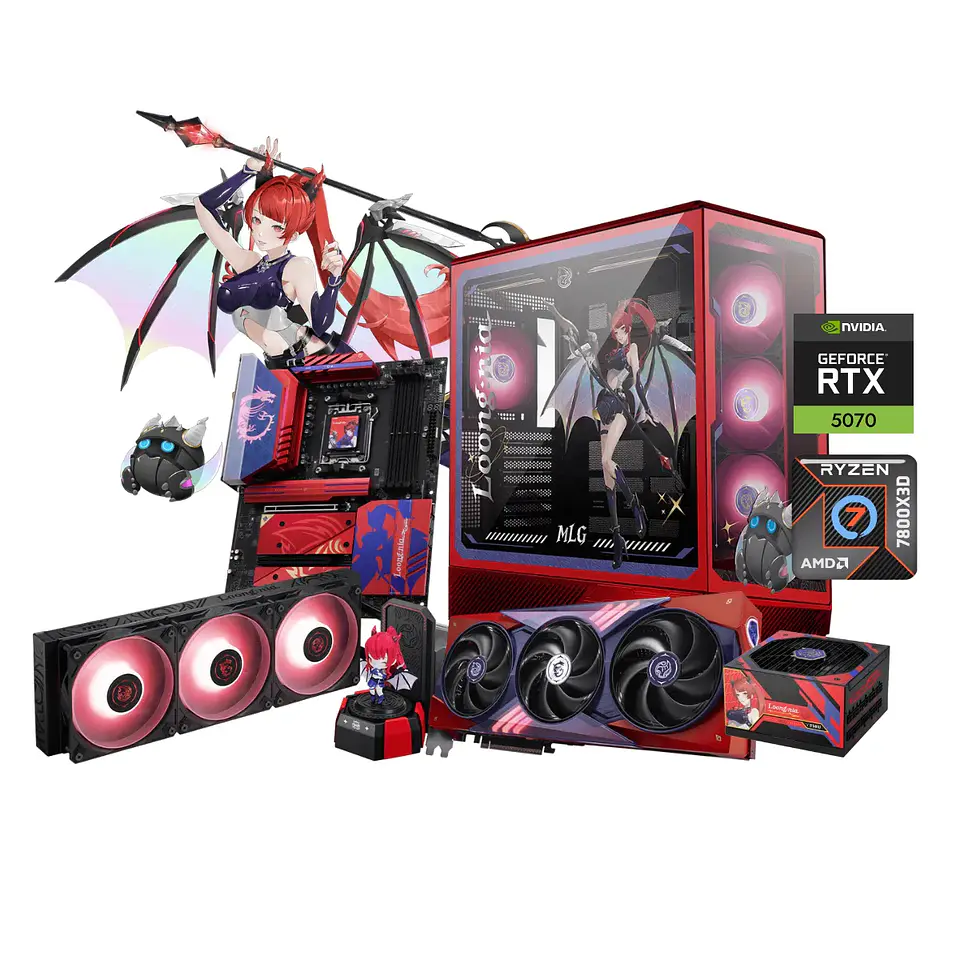 Pc Gamer Loong Nia: Ryzen 7 7800X 3D, 32GB DDR5, RTX 5070 Ti 16GB MLG Edition 1