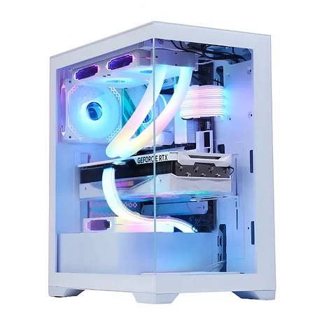 Gabinete Kronos Prisma White RGB ATX, Vidrio Templado, USB 3.0