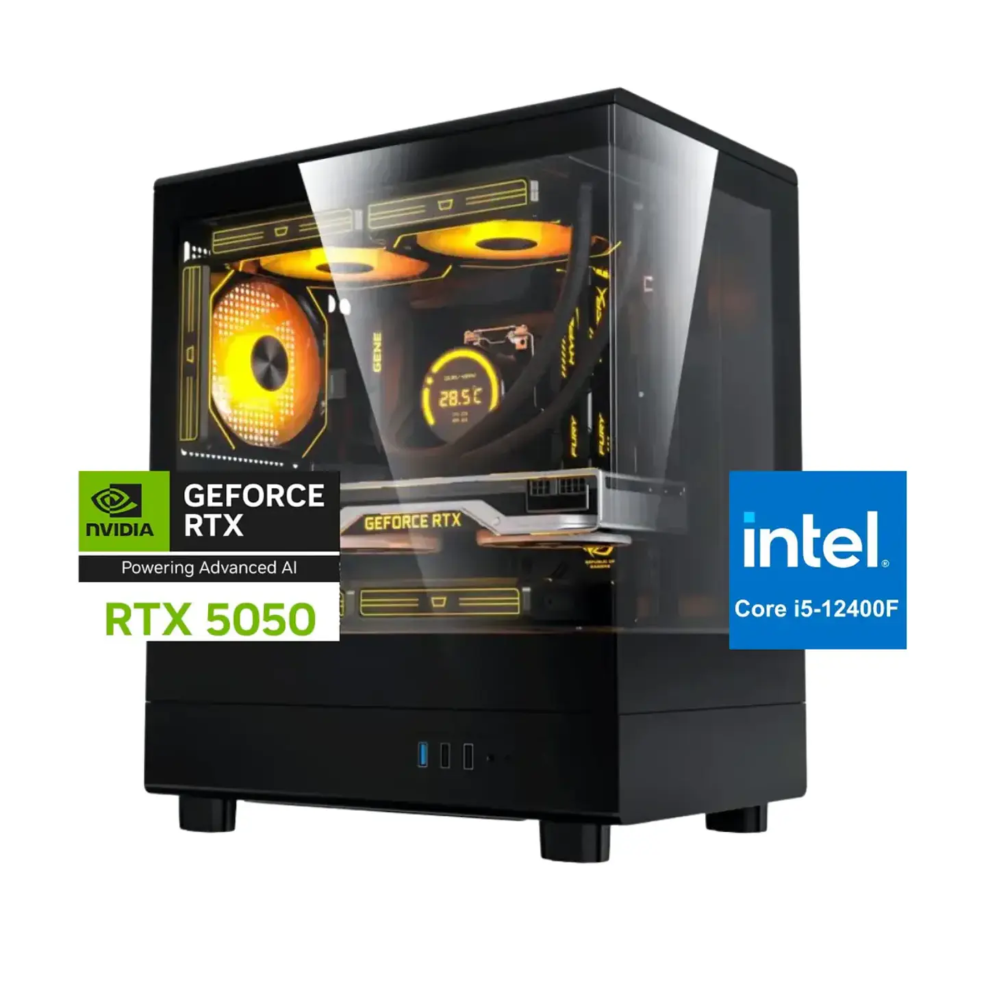 Pc Gamer Sonic: Intel I5 12400f, 16/32gb, M.2, RTX 5050 8GB 1