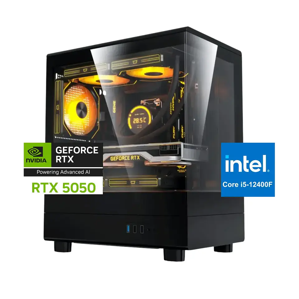 Pc Gamer Sonic: Intel I5 12400f, 16/32gb, M.2, RTX 5050 8GB 1