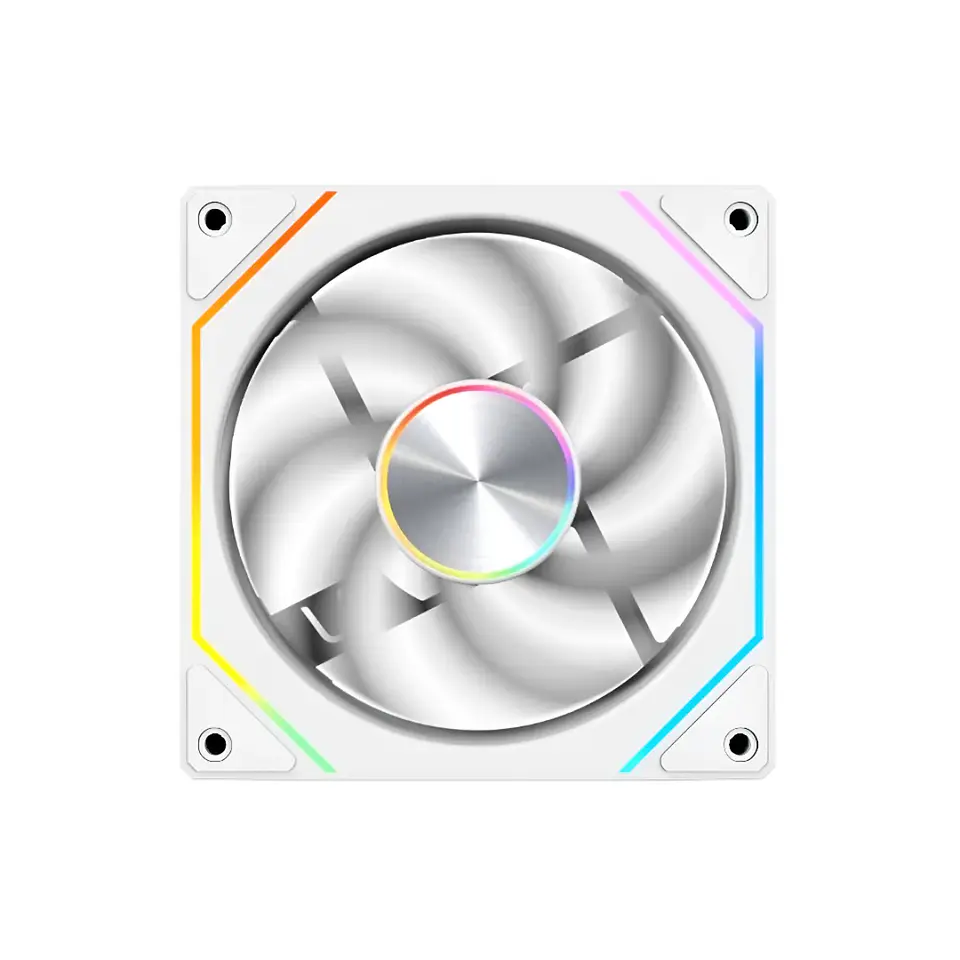 Kit Ventiladores Kronos Prism 8Pro ARGB 120mm 600/1500RPM WH 2