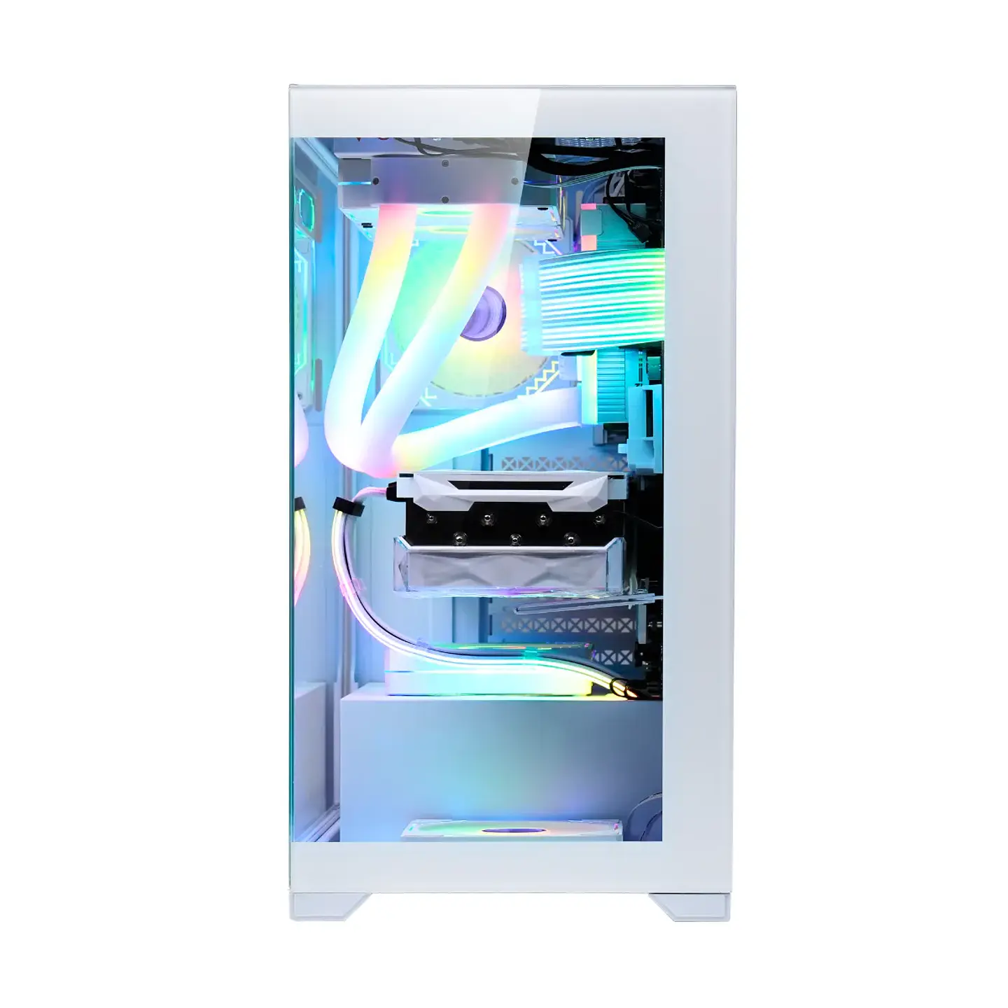 Gabinete Kronos Prisma White RGB ATX, Vidrio Templado, USB 3.0 3