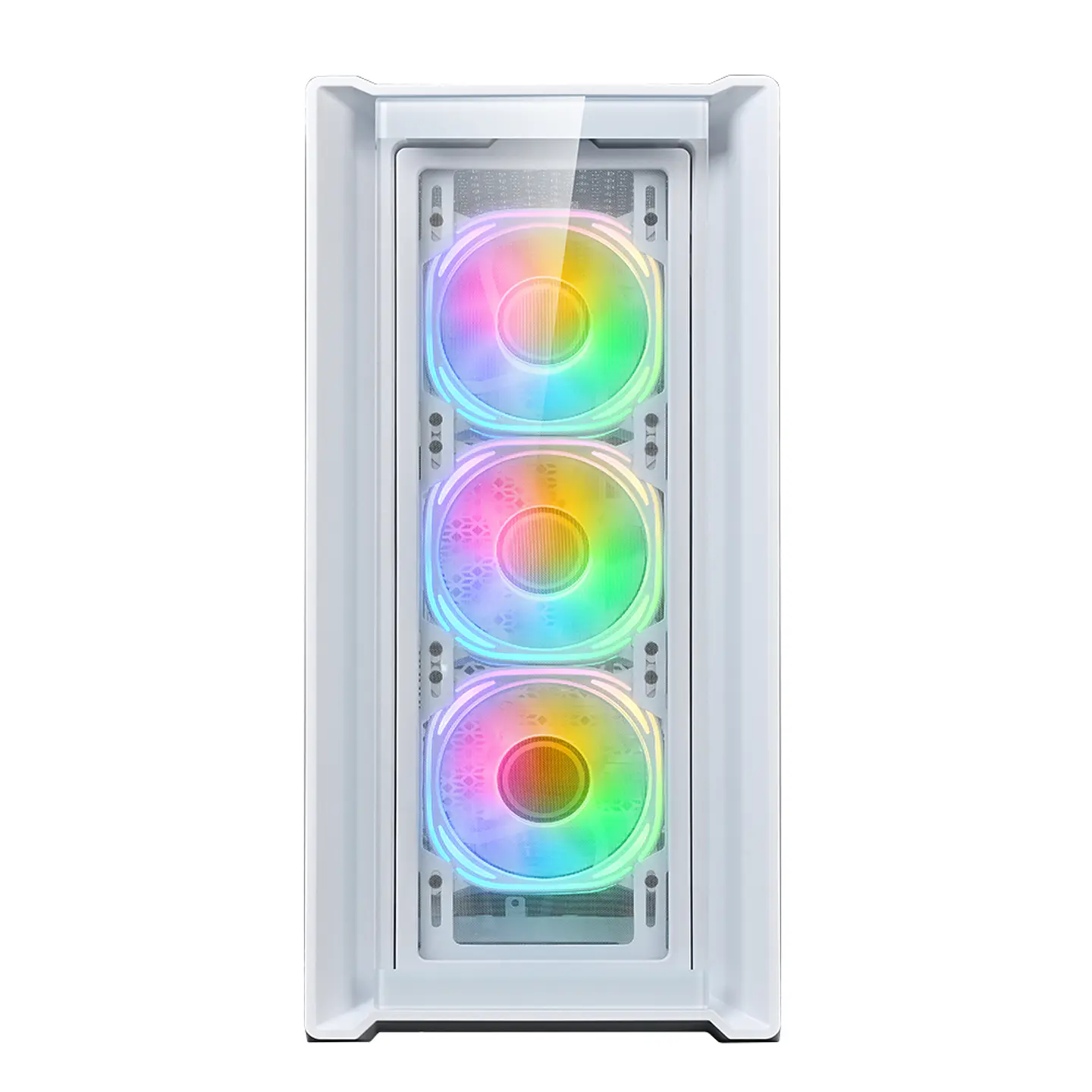 Gabinete Gamer Kronos White Ice 360° - E-ATX, Vidrio Templado, USB 3.0 4
