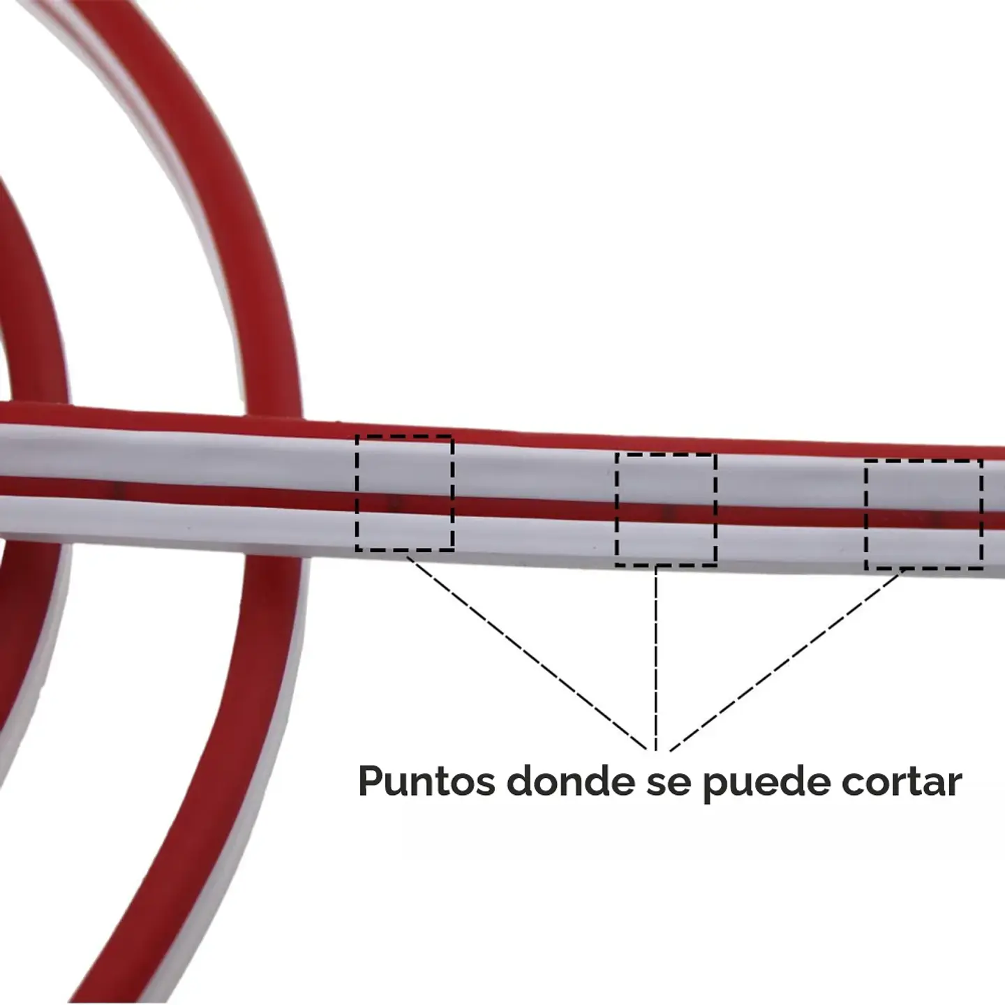 Tira de Luz Led Neon de 5 Metros, súper flexible, con Transformador 12v 7