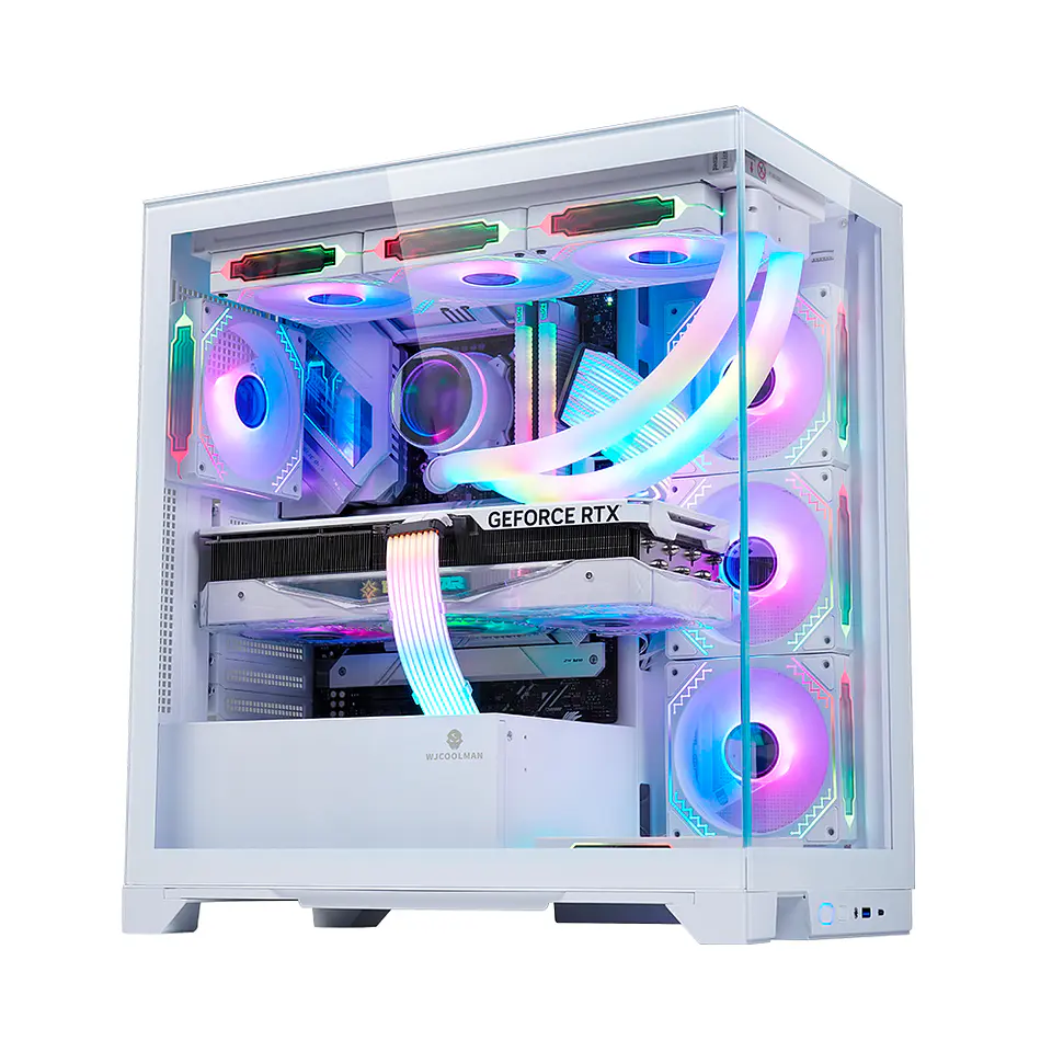 Gabinete Kronos Prisma Pro White RGB ATX, Vidrio Templado, USB 3.0 3