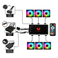 Set kit ventilador de Gabinete Kronos Ventus Black, ARGB, 120mm, con controlador - Miniatura 7