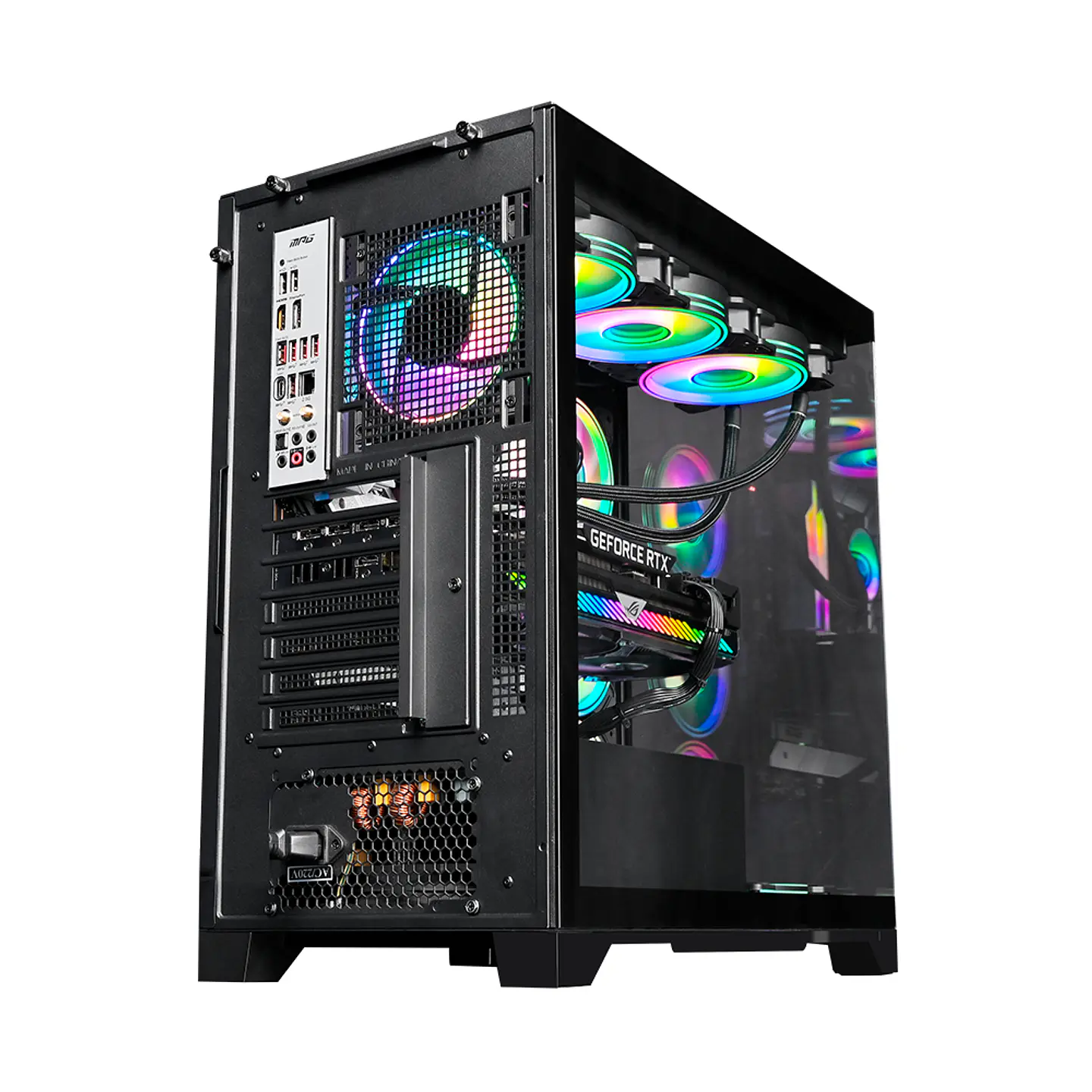 Gabinete Kronos Prisma Pro Black RGB ATX, Vidrio Templado, USB 3.0 7