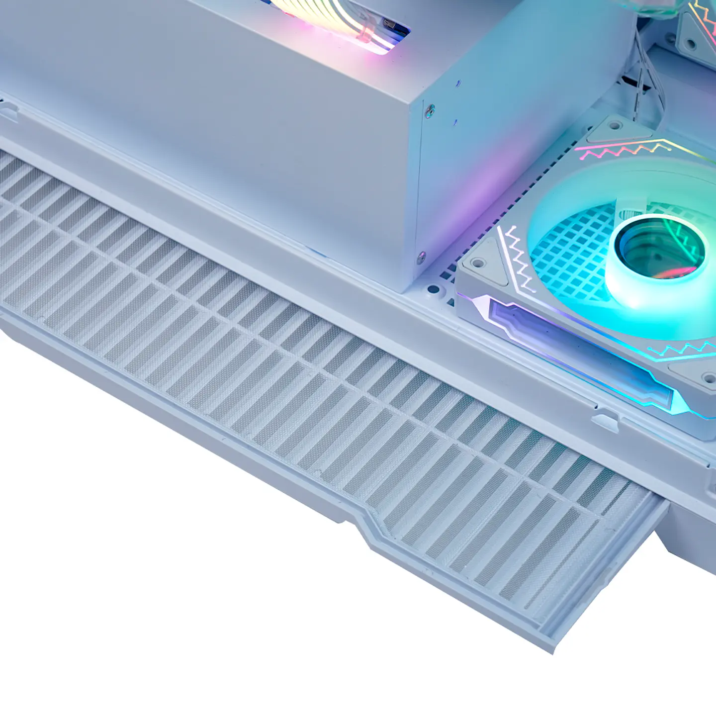 Gabinete Kronos Prisma Pro White RGB ATX, Vidrio Templado, USB 3.0 7