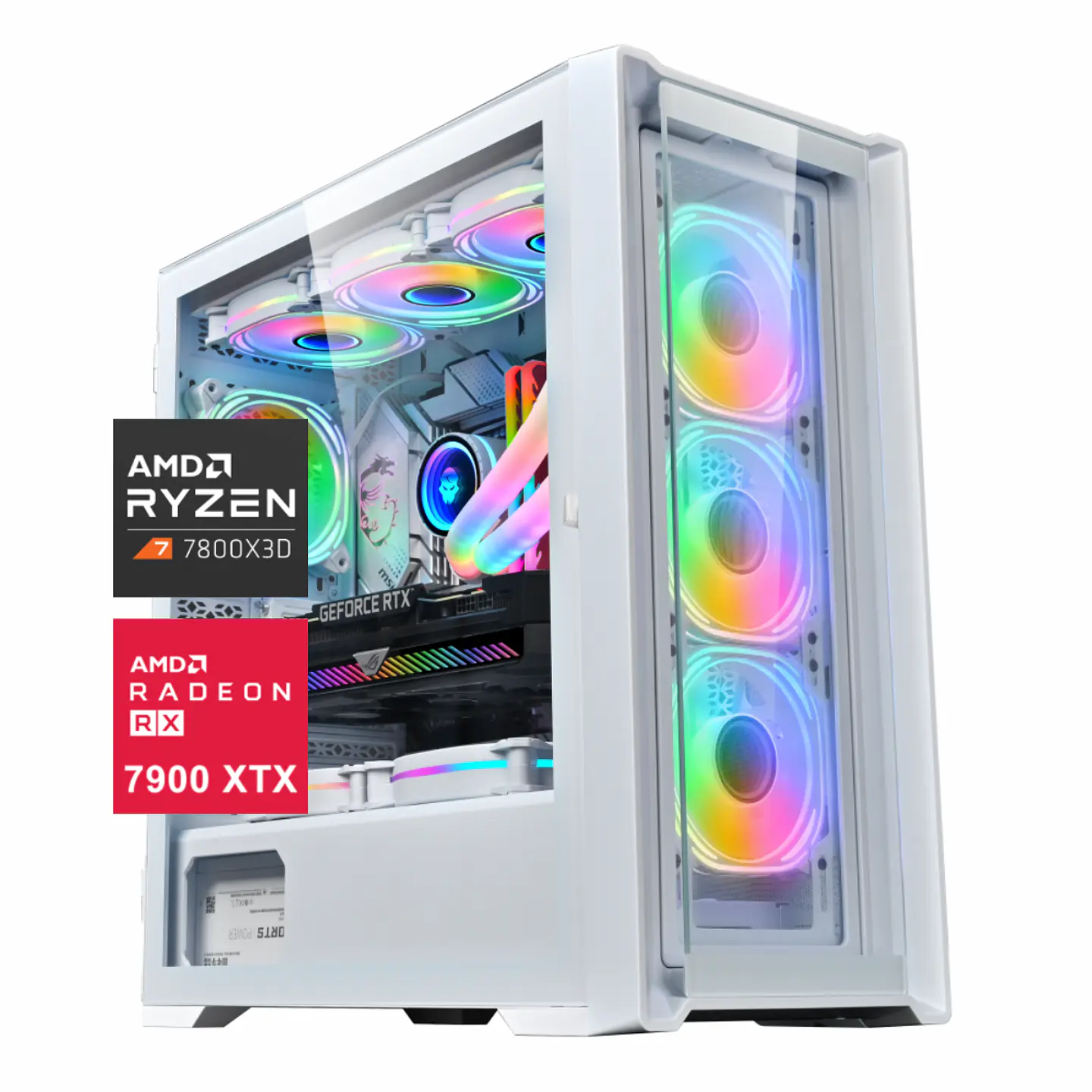 Pc Gamer Navi 7900XTX: Ryzen 7 7800X3D, 64GB Ram, SSD m.2 1TB Gen4, RX 7900XTX 24GB 12
