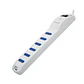 Enchufe Alargador Philco A10A 6 Tomas 220V 2500W  1.5Mts BL - Miniatura 2