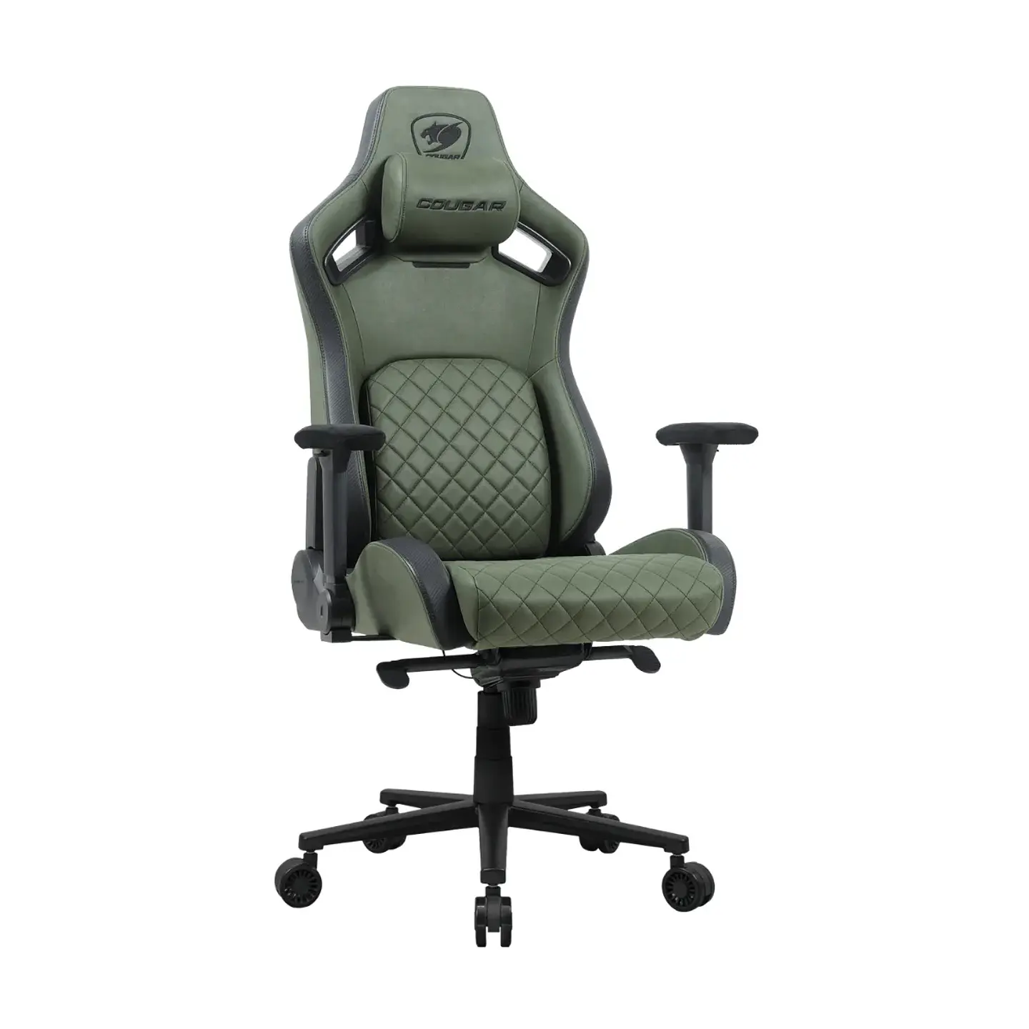 Silla Gamer Cougar Defensor S Army Green F Brazos 4D, 155° 2