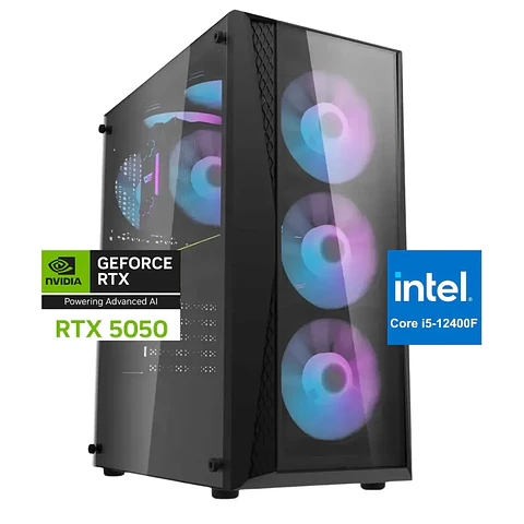 Pc Gamer Sonic: Intel I5 12400f, 16/32gb, M.2, RTX 5050 8GB
