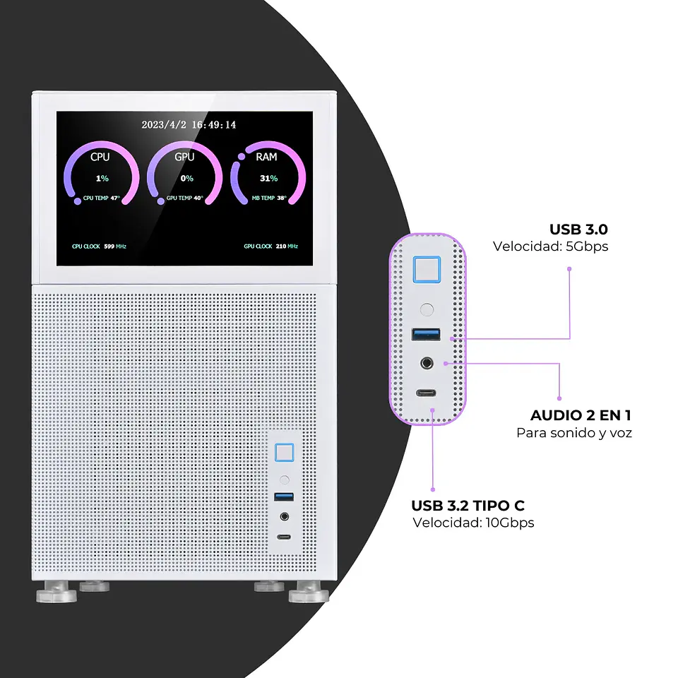 Mini Server 8600G — Servidor NAS con Pantalla | Nube Privada 3