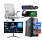 Combo Setup Gamer: PC Arctic Essential, Monitor, Silla y periféricos - Miniatura 1